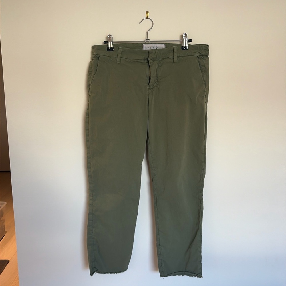 Frank & Eileen Green cropped chinos